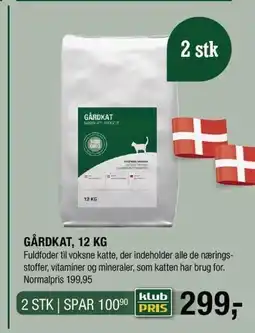 Land & Fritid GÅRDKAT, 12 KG tilbud