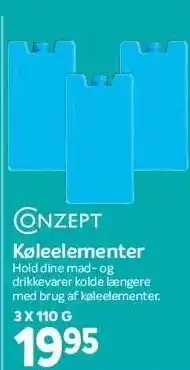 Din Isenkræmmer Køleelementer - 3 x 110 g tilbud