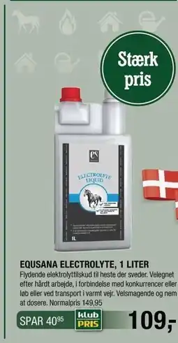 Land & Fritid EQUSANA ELECTROLYTE, 1 LITER tilbud