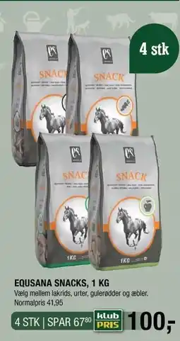 Land & Fritid EQUSANA SNACKS, 1 KG tilbud