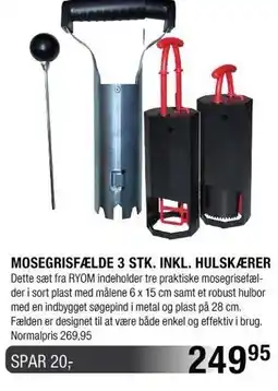 Land & Fritid MOSEGRISFÆLDE 3 STK. INKL. HULSKÆRER tilbud