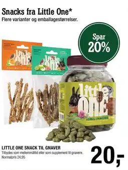 Land & Fritid LITTLE ONE SNACK TIL GNAVER tilbud