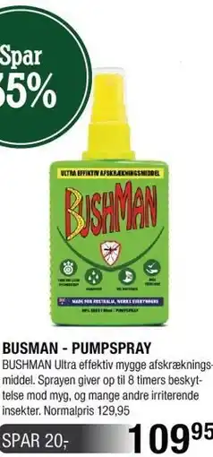 Land & Fritid BUSHMAN - PUMPSPRAY tilbud