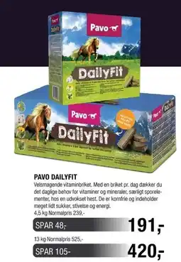 Land & Fritid PAVO DAILYFIT tilbud