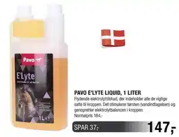 Land & Fritid PAVO E'LYTTE LIQUID 1 LITER tilbud