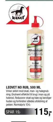 Land & Fritid LEOVET NO RUB 500 ML tilbud
