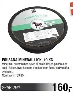 Land & Fritid EQUSANA MINERAL LICK, 10 KG tilbud