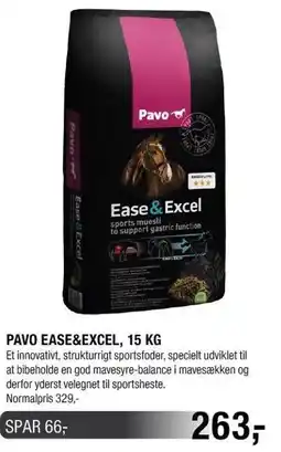 Land & Fritid PAVO EASE&EXCEL 15 KG tilbud