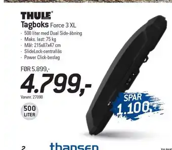 Thansen Tagboks tilbud