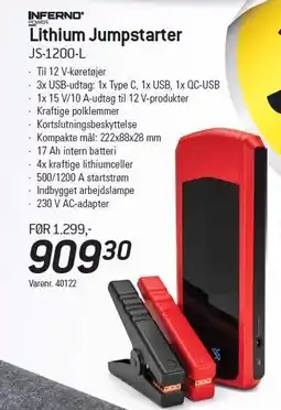 Thansen Lithium Jumpstarter tilbud