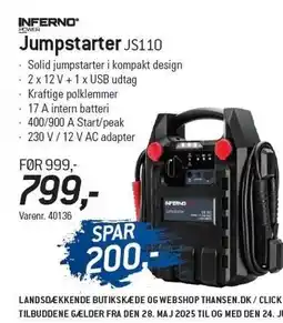 Thansen Jumpstarter tilbud