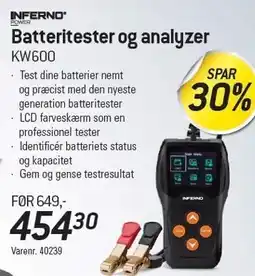 Thansen Batteritester og analyzer tilbud