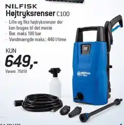 Thansen Nilfisk Højtryksrenser C100 tilbud