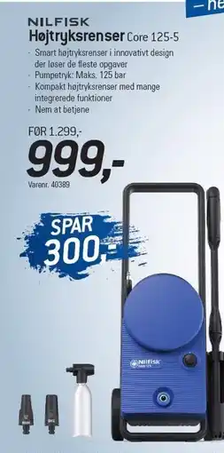 Thansen NILFISK Højtryksrenser Core 125-5 tilbud