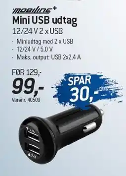 Thansen Mini USB udtag tilbud