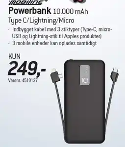 Thansen Powerbank 10.000 mAh tilbud
