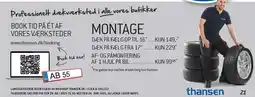 Thansen MONTAGE tilbud