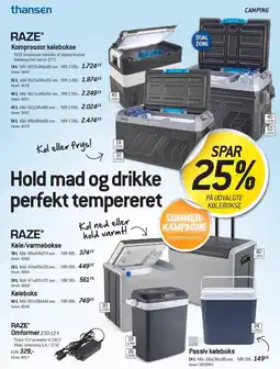 Thansen SPAR 25% PÅ UDVALGTE KØLEBOKSE tilbud