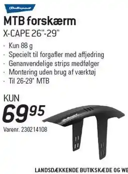 Thansen MTB forskærm X-CAPE tilbud