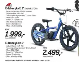 Thansen El-løbecykel 12-16 tilbud