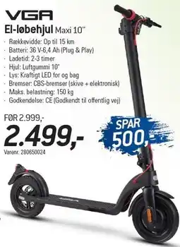 Thansen El-løbehjul Maxi 10 tilbud