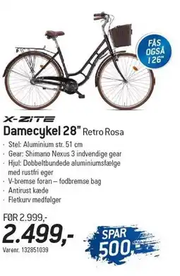 Thansen Damecykel 28'' Retro Rosa tilbud