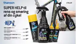Thansen BIKE CLEANER, BIKE DEGREASER, KÆDEOLIE WET CONDITION ELLER KÆDEOLIE DRY CONDITION tilbud