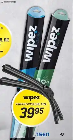 Thansen Wipez VINDUESVISKERE tilbud