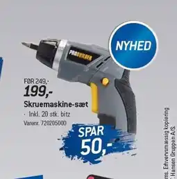 Thansen Skruemaskine-sæt tilbud