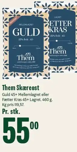 Min Købmand Them Skæreost tilbud