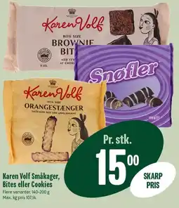 Min Købmand Karen Volf småkager, Bites eller Cookies tilbud