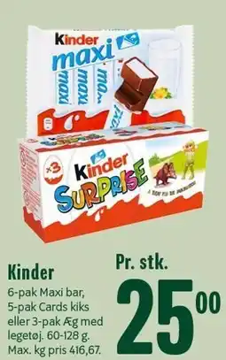 Min Købmand Kinder tilbud