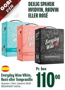 Min Købmand Everyday Wine White, Rosé eller Tempranillo tilbud