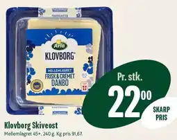 Min Købmand Klovborg Skiveost tilbud