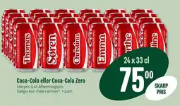 Min Købmand Coca-Cola eller Coca-Cola Zero tilbud
