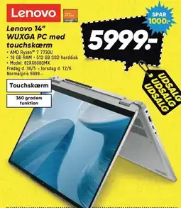 Bilka Lenovo 14 WUXGA PC med touchskærm tilbud