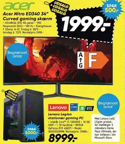 Bilka Curved gaming skærm tilbud