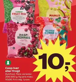 SuperBrugsen Coop bær eller frugt tilbud