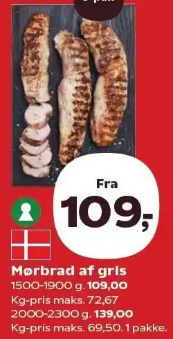 SuperBrugsen Mørbrad af gris tilbud