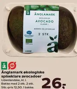 SuperBrugsen Änglamark økologiske spiseklare avocadoer tilbud