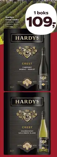 Hardys Crest i boks