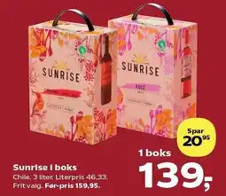 SuperBrugsen Sunrise i boks tilbud