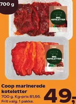 SuperBrugsen Coop marinerede koteletter tilbud