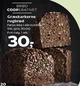 SuperBrugsen Græskarkerne rugbrød tilbud