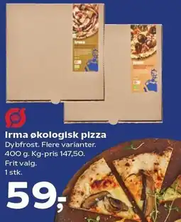 SuperBrugsen Irma økologisk pizza tilbud