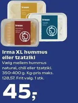 Irma XL hummus eller tzatziki