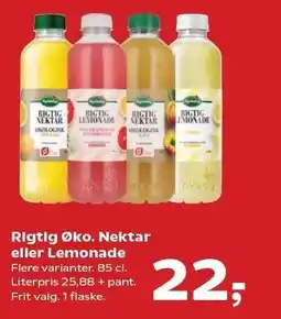 SuperBrugsen Rigtig Øko. Nektar eller Lemonade tilbud