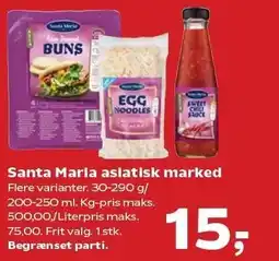 SuperBrugsen Santa Maria asiatisk marked tilbud