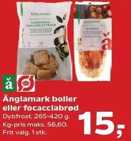SuperBrugsen Änglamark boller eller focacciabrød tilbud