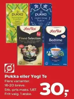 SuperBrugsen Pukka eller Yogi Te tilbud